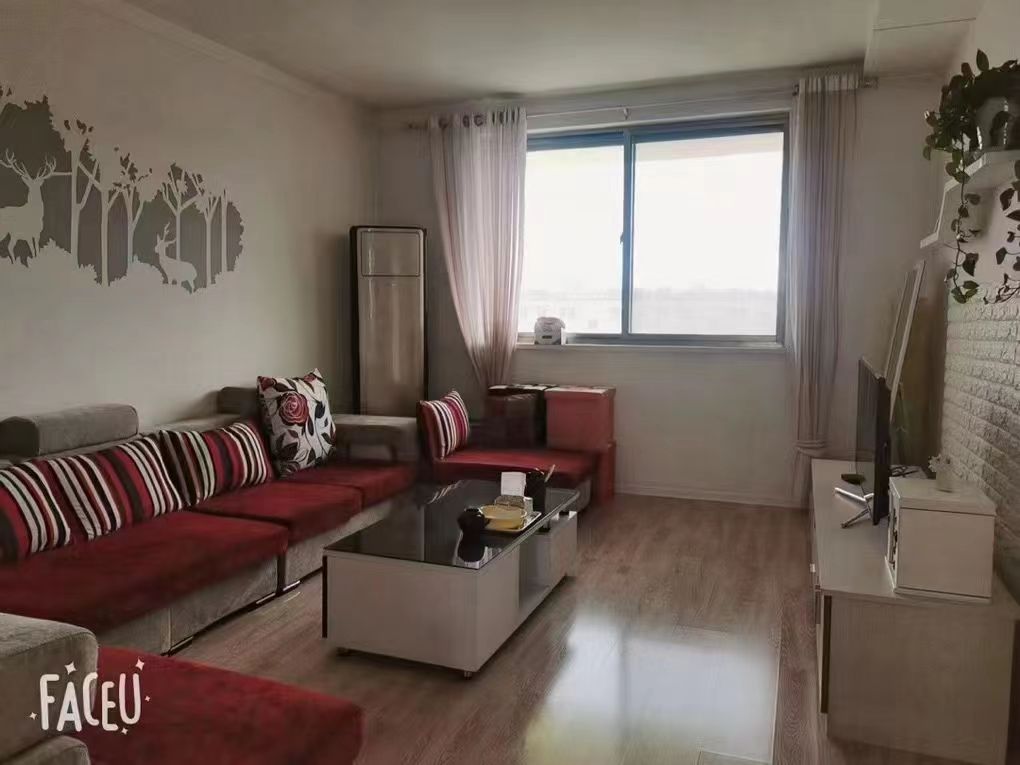 官地明珠花园5楼非顶楼，91平精装修，两室两厅，送家具家电，