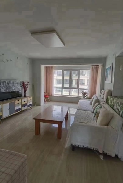 丽景华庭三楼92平，2016年框架房，三室朝阳两厅，全明户型