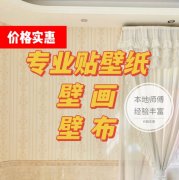 专业贴壁纸、壁画、壁布