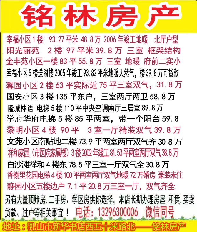 幸福小区三期，全框架毛坯3楼东边户100平全明户型3室