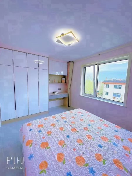 政府二区起脊5楼赠阁楼，82.2平，楼下北厅三居室，地暖婚房
