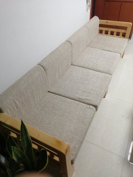 出让自用实木单排沙发可拼装