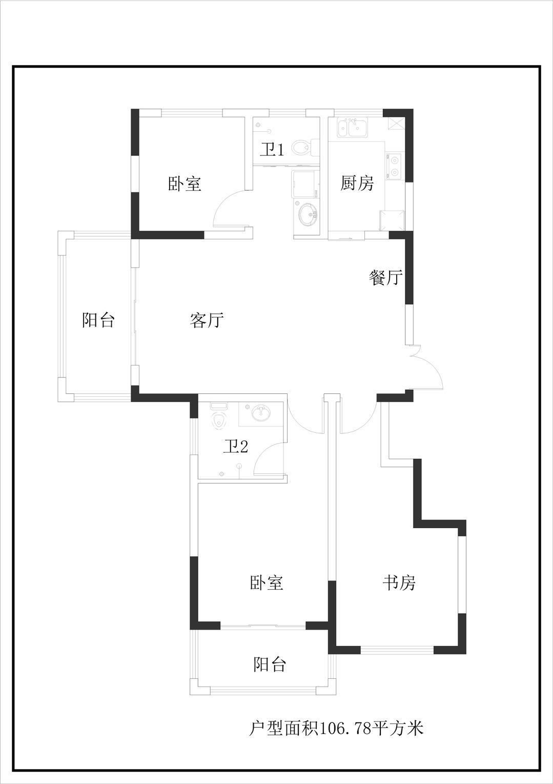 香格里拉二区电梯四楼东边户