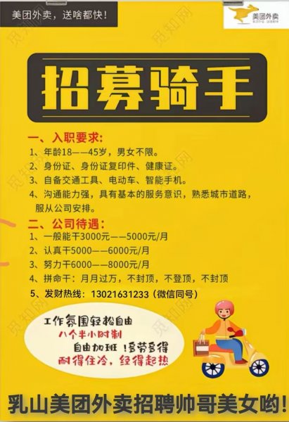 招聘骑手