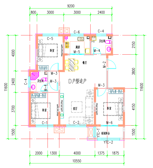 紫锦嘉园三楼，楼间距50多米